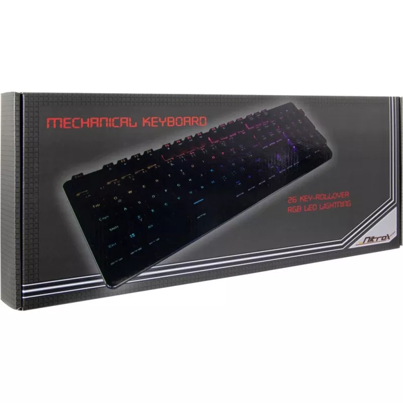 Inter-Tech NK-2000ME Keyboard USB QWERTZ Black (88884100)