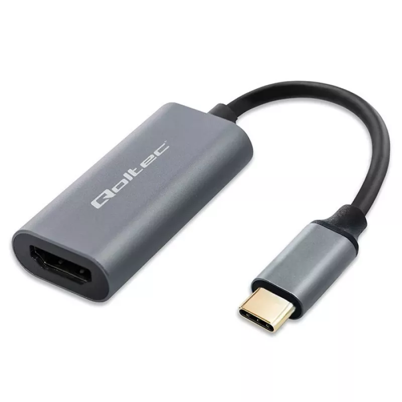 Adapter USB-C to HDMI 4K 60Hz 32AWG QOLTEC