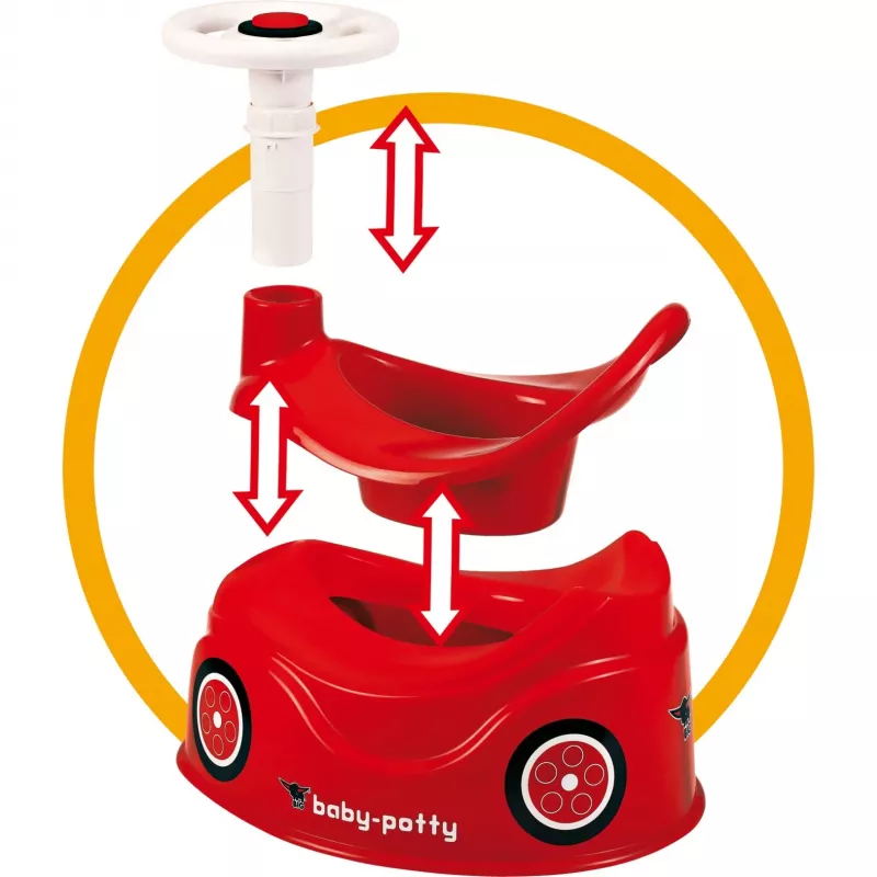 Potty seat Simba-Dickie BIG 800056801, plastic, red, 310×280×280 mm