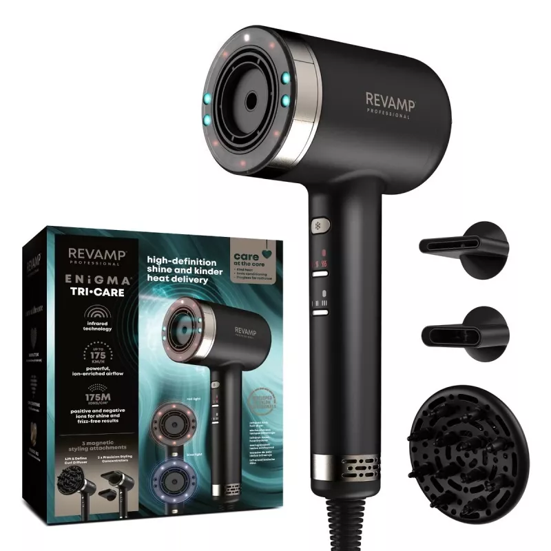 Hair dryer Revamp DR-7250-EU, infrared ionic technology, EU model