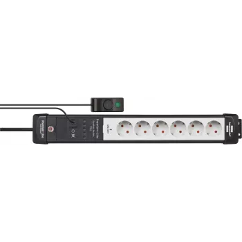 Power Extension Brennenstuhl Premium-Line 3m 6 AC Outlets Indoor Black Grey