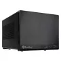 SilverStone SUGO 13 - Desktop - Mini-DTX - without Power Supply (AT / PS/2) - Black - USB/Audio (SST-SG13B-Q)