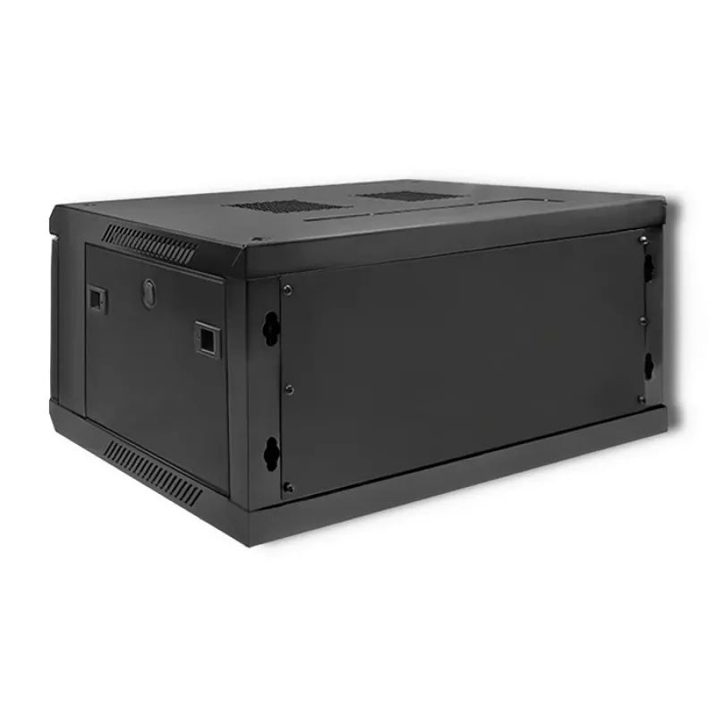 Qoltec 54461 19 inch Wall-Mount Rack Cabinet 4U 600x280x450 mm Black