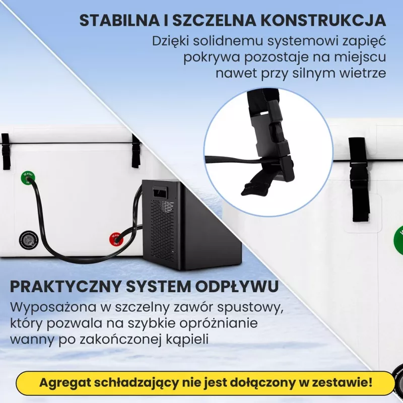Extralink Ice Bath, Cold Plunge Tub, 150x80x65cm