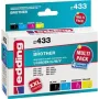 edding printer cartridges EDD-433 black, cyan, magenta, yellow compatible with brother LC-980BK/C/M/