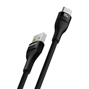 Baseus Flash 2 USB A to USB C fast charging cable 2 m 100 W Black