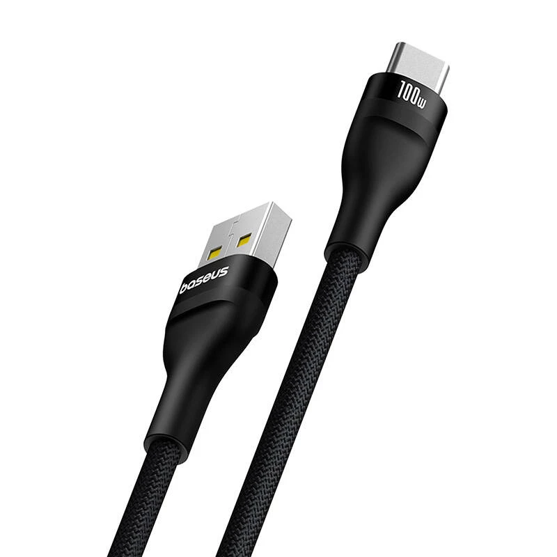 Baseus Flash 2 USB A to USB C fast charging cable 2 m 100 W Black