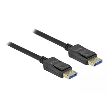 Delock - DisplayPort-Cable - DisplayPort (M) to DisplayPort (M) - DisplayPort 2,0 - 1,0m - Supports 10K 60 Hz (10,240 x 4320) - Black (80261)