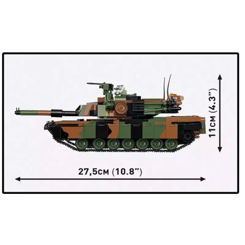 Construction set Cobi M1A2 SEPV3 Abrams model with 1,065 bricks