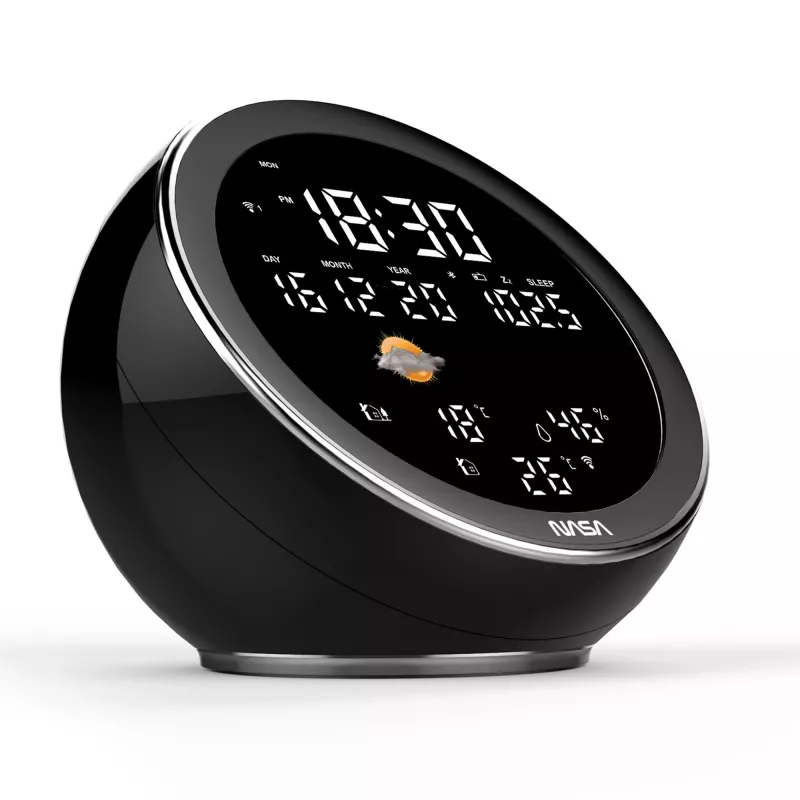 Weather station Nasa WSP1500 Black — indoor/outdoor temperature and humidity monitoring