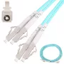 Extralink LC/UPC to LC/UPC fiber patchcord, Multi‑Mode OM3, Duplex, 3 mm jacket, 2 m