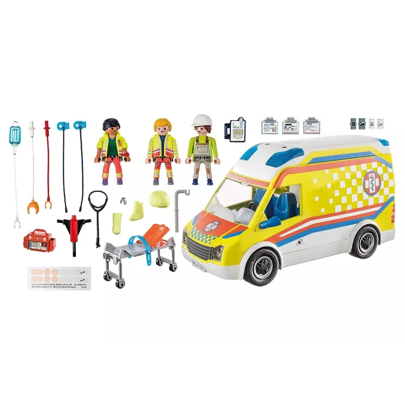 Playmobil 71202 City Life Ambulance with Lights and Sound Toy Playset Suitable for Ages 4+ Single