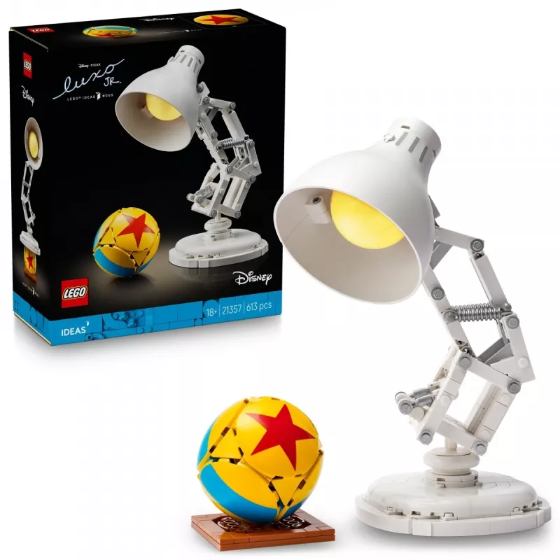 Construction toy LEGO Ideas model 21357 — Luxo Jr., 613 pieces, 290×140×110 mm