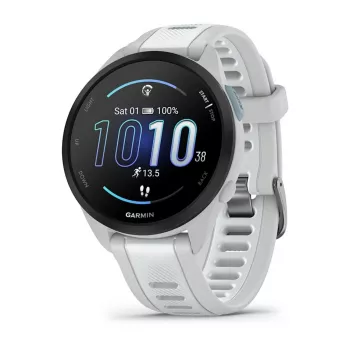 Smartwatch GARMIN Forerunner 165 Music — GPS, 1.2 inch AMOLED, 43 mm case, 11-day battery, 5 ATM, 4 GB, Grey