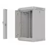 Lanberg WF11-3309-10S 9U Wall-Mount Rack Cabinet 10 inch 300x300 Grey Glass Door