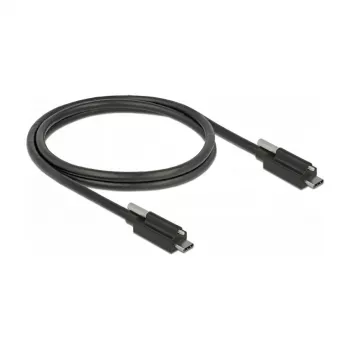 USB Cable DeLOCK 83719 USB 3.2 Gen 2 1m USB C Black