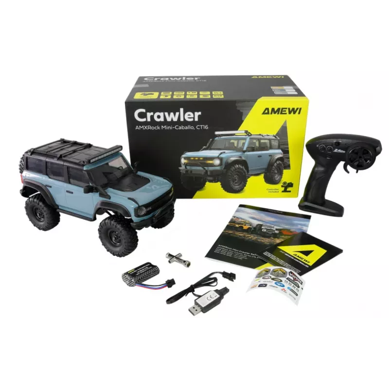 Amewi RC crawler Mini-Cabalo AMXRock 4WD 1:16 RTR — scale 1:16, 4WD, ready-to-run