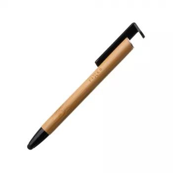 Pen with Stylus and Stand FIXED FIXPEN-BA Bamboo — 3-in-1 pen, touchscreen stylus and integrated desk stand