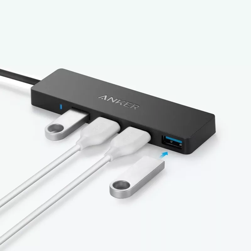 USB Hub Anker Innovations A7516016 USB 3.2 Gen 1 Type-A 5000 Mbit/s Black