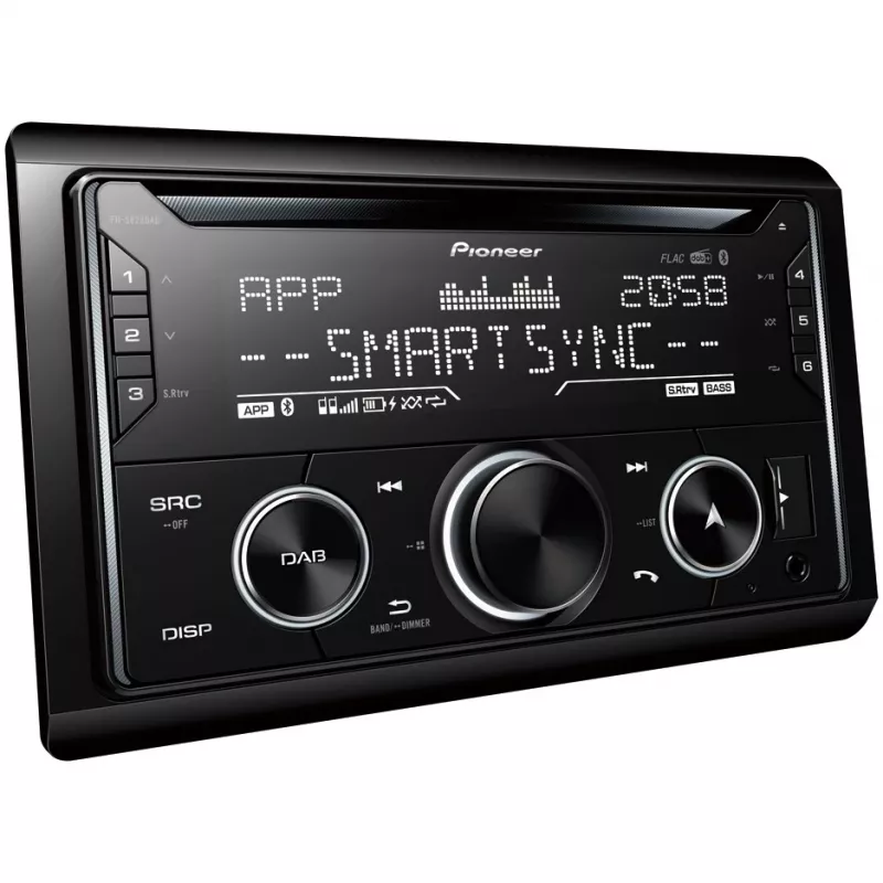 Car Media Receiver Pioneer FH-S820DAB Black 200 W Bluetooth