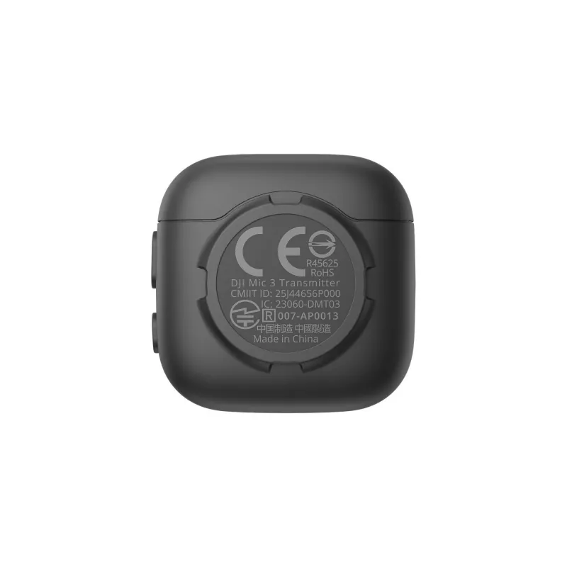 Wireless bodypack transmitter DJI MIC 3 — compact portable microphone transmitter, Black/Grey