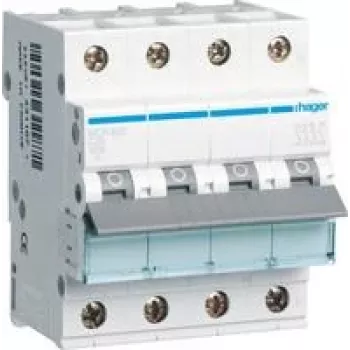 Hager Miniature Circuit Breaker 3p+N, C-25A, 6kA MCN625 (MCN625)