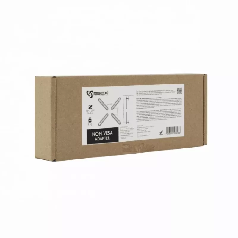 Monitor adapter SBOX NON-VESA — universal non‑VESA mounting adapter for displays (model 0 )
