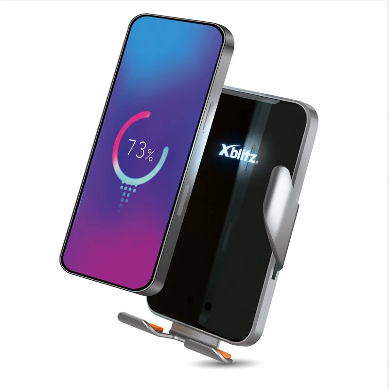 Xblitz FX4 Elegance Automatic Car Phone Holder with Wireless Charging, Air Vent Mount