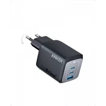 Indoor USB Fast Charging Charger Anker Prime A2669313 — 67 W, 1×USB-A, 2×USB-C, Black
