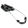 Cable clamp Extralink EX.2527, black, ABS and metal, max bundle Ø 1.2 cm, 1 pc