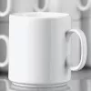 Porcelain Coffee Mug Esmeyer Diane 402-108 280 ml — Set of 6, White