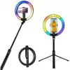 LogiLink smartphone ring light w.selfie stick tripod,DM 20cm (AA0156)