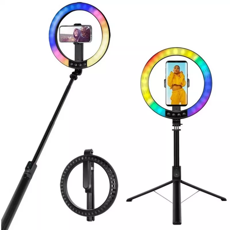LogiLink smartphone ring light w.selfie stick tripod,DM 20cm (AA0156)