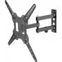 Vision VFM-WA4X4/3 - Mounting Kit (Wall Arm) - Dual Articulating Arm - for LCD-Display - cold-rolled steel - Black - Screen Size: 94-152.4 cm (37-60)
