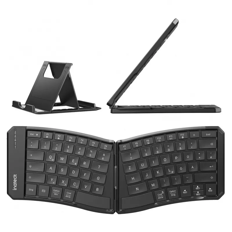 Inateck full-size curved Bluetooth keyboard N0131 QWERTZ scissor-switch Black