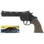 Toy police revolver Pulio model 123/6 — metal, 12 cartridges