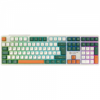 Mechanical wireless keyboard CANYON Shadder GKW-11 RGB White