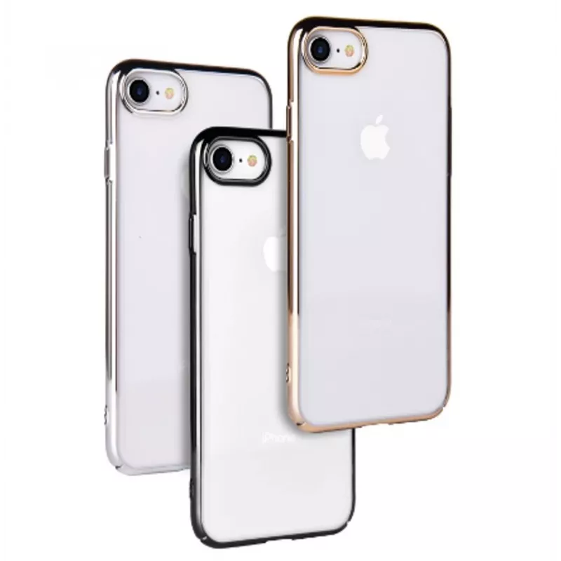 Protective phone case Devia Glimmer series for iPhone SE2, gold, hard PC back
