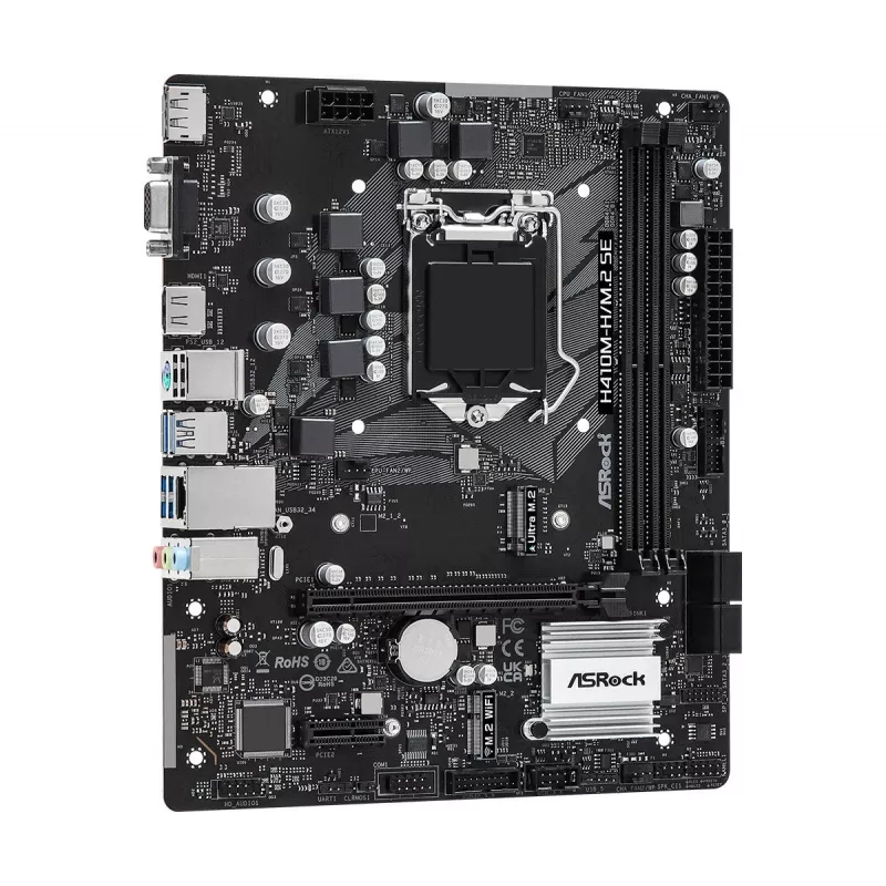 Motherboard ASRock H410M-H/M.2 SE Intel H370 LGA 1200 micro ATX