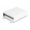 DeLOCK Fiber Optic Distribution Box FTTH indoor wall mount 8 port white