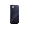 WD My Passport SSD WDBAGF0010BBL - SSD - verschlüsselt - 1 TB - extern (tragbar) - USB 3.2 Gen 2 (USB-C Steckverbinder) - 256-Bit-AES - Mitternachtsbl