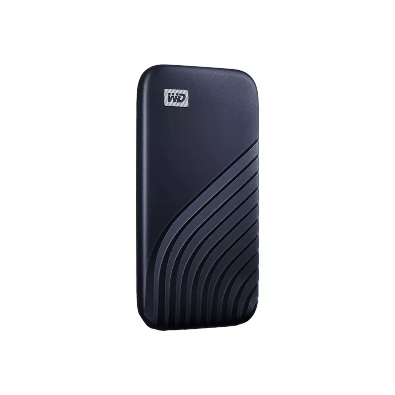 WD My Passport SSD WDBAGF0010BBL - SSD - verschlüsselt - 1 TB - extern (tragbar) - USB 3.2 Gen 2 (USB-C Steckverbinder) - 256-Bit-AES - Mitternachtsbl