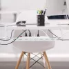 Maclean under-desk cable organizer, max. load 5kg, max. 728mm, white, MC-103 W