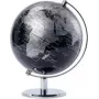 Desk political globe TROIKA LUNAR, 20 cm diameter, 270 mm height, black/silver
