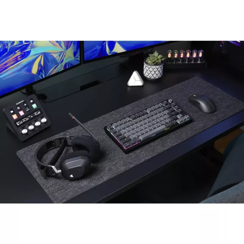 Corsair Gaming K65 Plus Wireless 75% RGB Gaming Keyboard, MLX RED - Black, Grey