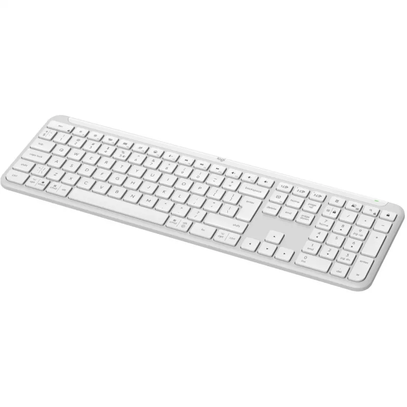 Logitech K950 Signature Slim Keyboard Office RF Wireless Bluetooth QWERTY US International White