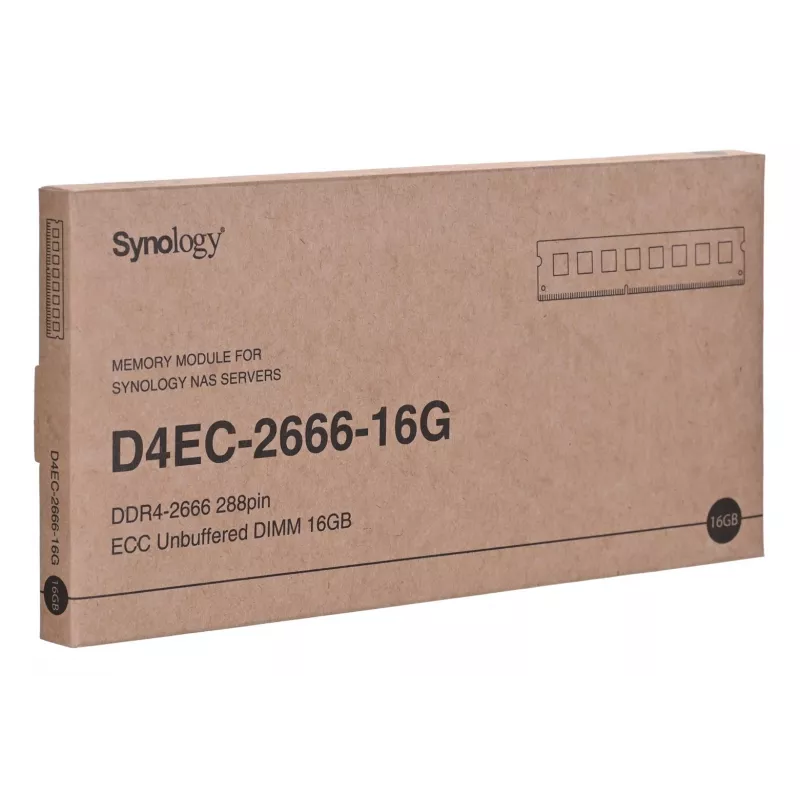 Synology - DDR4 - Modul - 16 GB - DIMM 288-PIN - 2666 MHz / PC4-21300 1.2 V ungepuffert ECC