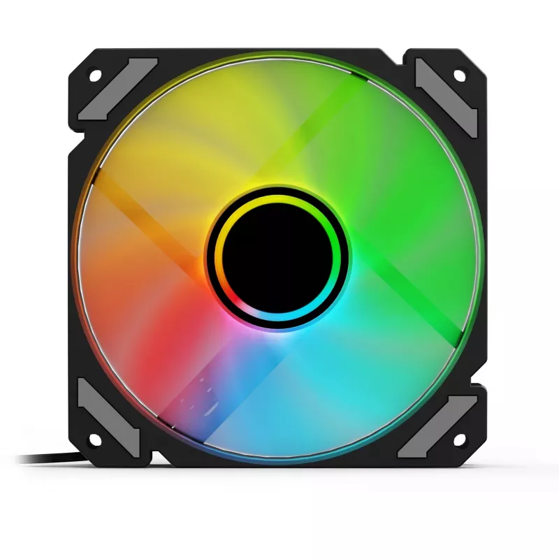 SHARKOON SHARK Mirror 120mm ARGB PWM Case Fan - Black