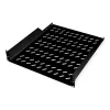Rack shelf ROLINE 19-inch 2 U 550 T 25kg load capacity black