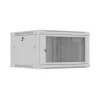 Lanberg WF01-6606-23S Wall-Mount Rack Cabinet 19 inch 6U 600x600 mm Grey Perforated Door (Flat Pack)